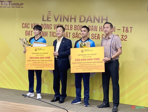 SEA Games 32: Bóng bàn Việt Nam nhận thưởng lớn từ Tập đoàn T&T

